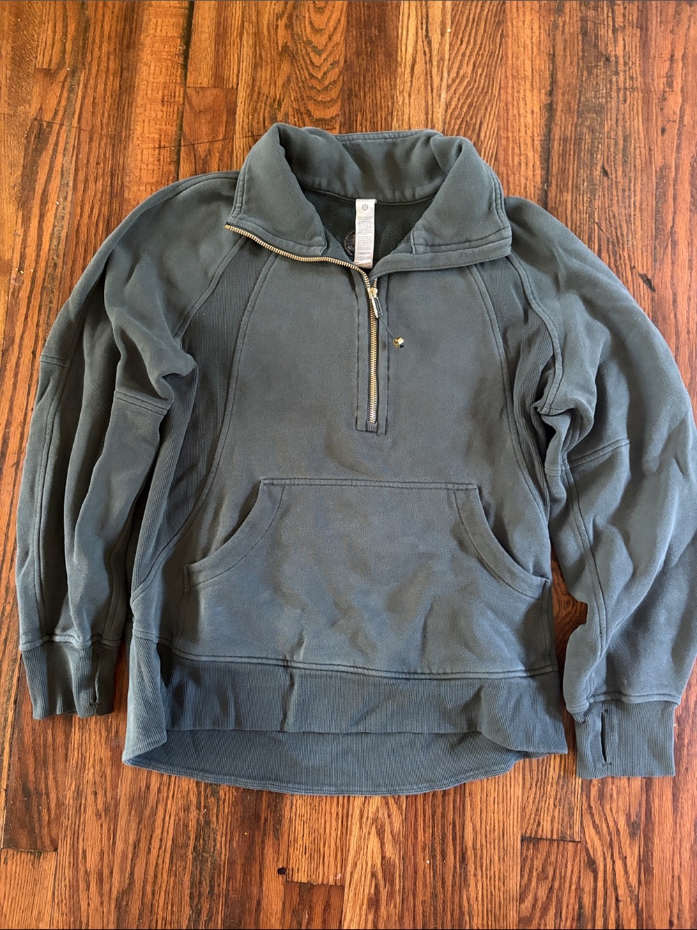 🎉Lululemon athletica Olive Green with gold hardware Scuba! Full Length